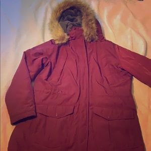 A New Day Wine-Colored Winter Coat